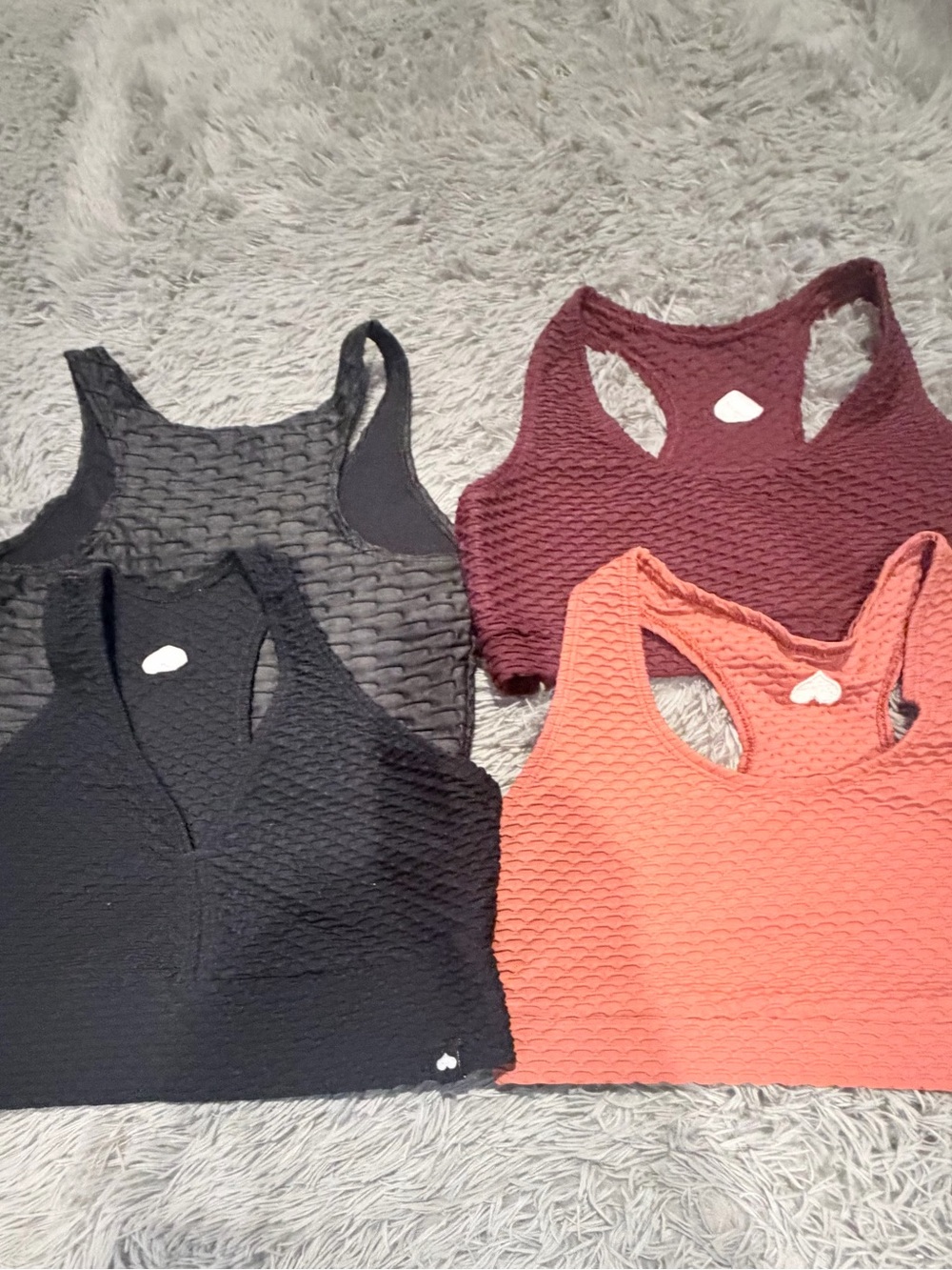 Bundle of Booty by Brabants Textured Racerback Sports Bras -